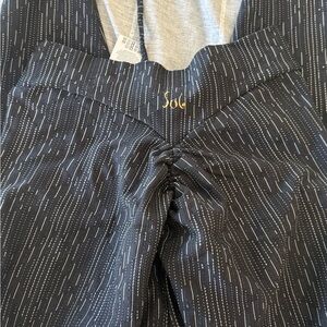 Sol Black and White Patterned Pants